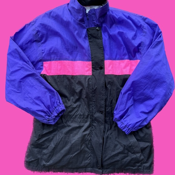 Jackets & Blazers - incredible vintage like new 80s windbreaker , medium